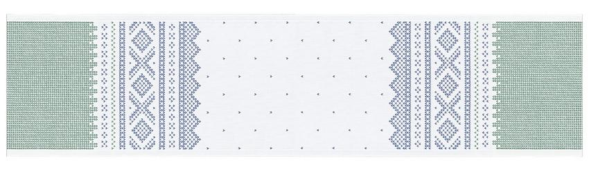 Ekelund Marius Tischläufer (Öko-Tex) 35x140 cm grün, blau