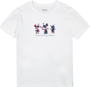 Makia Clothing x Mauri Kunnas Unisex Kinder T-Shirt Kille weiß mit Print