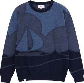 Makia Clothing Herren Pullover Rundhalsausschnitt Sailaway navy