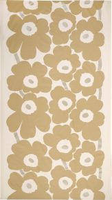 Marimekko Unikko Tischdecke 140x250 cm (Satin) cremeweiß, silber, beige