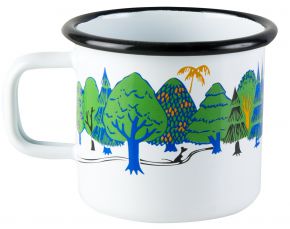 Muurla Mumins Farben Mumintal Tasse / Becher Emaille 0,37 l