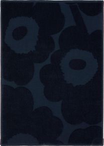 Marimekko Unikko Handtuch 50x70 cm dunkelblau