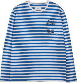 Makia Clothing Unisex T-Shirt gestreift Iniö blau, weiß  Special Edition für Schären & Seen