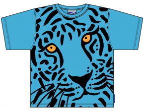 Bo Bendixen Unisex Kinder T-Shirt türkis Tiger