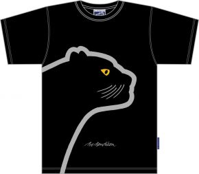 Bo Bendixen Unisex T-Shirt schwarz Panther