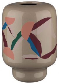 Marimekko Beere Oiva Vase Höhe 18 cm terra, blau, puder, weinrot