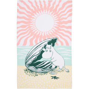 Moomin by Arabia Mumins Strandtag Duschtuch 93x150 cm (Öko-Tex) blau rosa