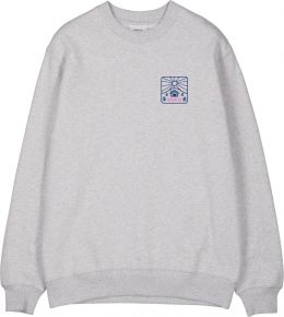 Makia Clothing Unisex Rundhals Sweatshirt mit Print grau Backwoods