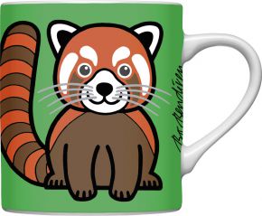 Bo Bendixen Tasse / Becher grün Roter Panda Tasse / Becher 0,3 l
