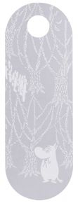 Muurla Mumin im Wald Schneidebrett / Servierbrett 15x44 cm mit 2 Motiven