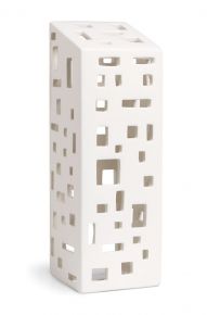 Kähler Design Urbania Lichthaus Hochhaus Höhe 22 cm cremewei