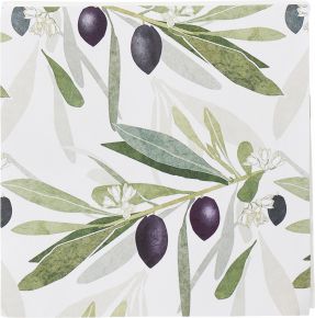 Klippan Olive Papierservietten 33x33 cm 20 Stk. violett, grün, cremeweiß