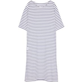 Makia Clothing Damen Kleid Jersey blau, weiß Helsingholm