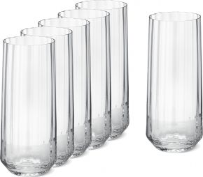 Georg Jensen Bernadotte Highball Glas 45 cl klar 6 Stk.