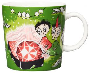 Moomin by Arabia Mumins Thingumy & Bob & König der Rubine Tasse / Becher 0,3 l grün