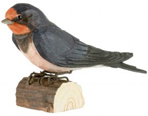 Wildlife Garden Decobird Hausschwalbe handgeschnitzt