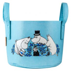 Muurla Mumin Blaubeeren Aufbewahrungskorb aus recyceltem PET Höhe 24 cm Ø 30 cm