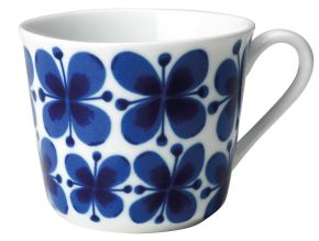 Rörstrand Mon Amie Tasse 0,14 l weiß, dunkelblau