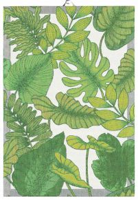Ekelund Blattwerk Geschirrtuch (Öko-Tex) 35x50 cm grün, weiß
