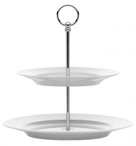 Lyngby Porcelæn Rhombe Etagere Höhe 27 cm