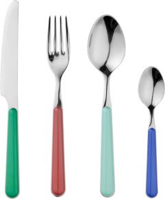 Broste Copenhagen Marstal Besteck 4 tlg. Edelstahl, Kunststoff, mehrfarbig