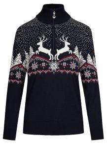 Dale of Norway Damen Merino Pullover mit Kragen Dale Christmas