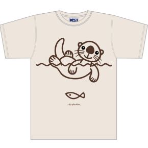 Bo Bendixen Unisex T-Shirt beige, braun Seeotter
