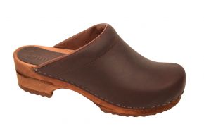 Sanita Damen Clogs Holz offen Chrissy