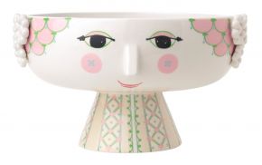 Bjørn Wiinblad Eva Schale auf Fuß Höhe 14,5 cm Ø 24 cm soft pink
