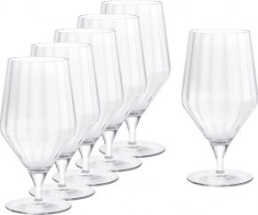 Georg Jensen Bernadotte Bierglas 45 cl klar 6 Stk.