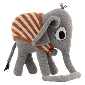 Oyoy Mini Kuscheltier Elefant Henry Höhe 26,5 cm grau