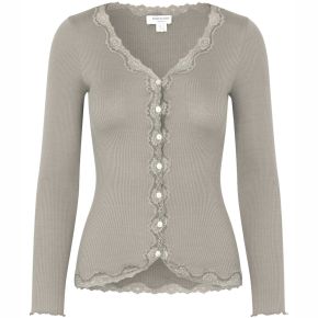 Rosemunde Copenhagen Damen Strickjacke Seide Vintage Spitze Babette