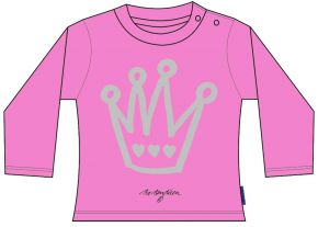 Bo Bendixen Unisex Baby T-Shirt rosa Krone
