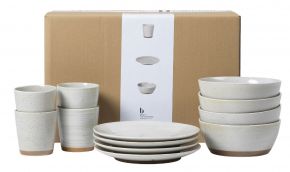 Broste Copenhagen Grød Frühstücksgeschirrset 12 tlg. weiß