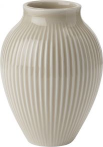 Knabstrup Keramik Vase Rillen Höhe 12,5 cm
