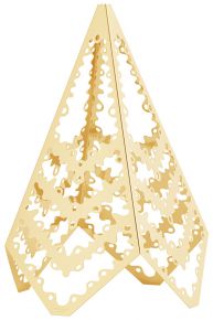 Georg Jensen Weihnachten 2022 Tischdekoration Baum Lace Höhe 19,5 cm gold