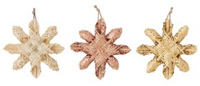 Bloomingville Baumschmuck Sterne 3er Set Ø 11,5 cm Hani