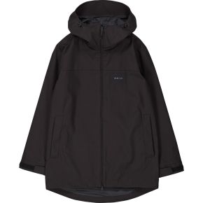 Makia Clothing Herren Regenjacke mit verstellbarer Kapuze schwarz Meridian