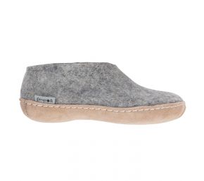 Glerups Modell AA Unisex Kinderfilzschuh Ledersohle