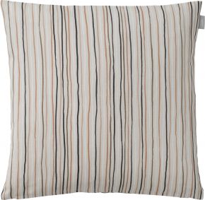Spira of Sweden Landhaus Streifen 50 Kissenhülle (Öko-Tex) 47x47 cm multigelb, natur