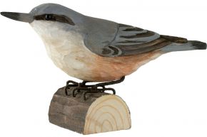 Wildlife Garden DecoBird Kleiber handgeschnitzt