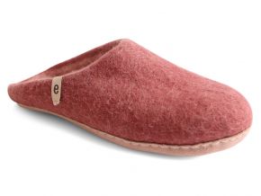 Egos Copenhagen Unisex Filzpantoffel Ledersohle