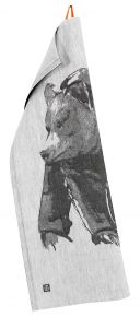 Lapuan Kankurit Teemu Järvi Karhu (Bär) Geschirrtuch 46x70 cm schwarz, weiß