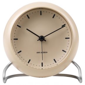 Arne Jacobsen Clocks City Hall Tischuhr mit Weckfunktion Höhe 12 cm