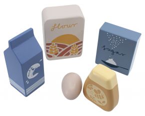 Sebra Holzspielzeug Lebensmittel Set