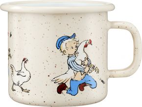 Muurla Michel in L. Gackern Gackern Tasse / Becher Emaille 0,25 l beige, mehrfarbig