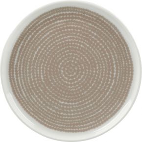 Marimekko Siirtolapuutarha (Schrebergarten) Oiva Teller Ø 13,5 cm  beige, cremeweiß