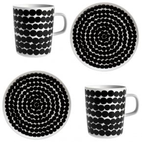 Marimekko Siirtolapuutarha (Schrebergarten) Oiva Frühstücksset 4 tlg. / Becher 0,25