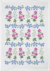 Citronelles Summer Flowers Geschirrtuch 50x70 cm rosa, blau, weiß