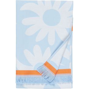 Marimekko Rakastaa ei rakasta (Lieben, nicht Lieben) Hamam Handtuch 45x92 cm hellblau, cremeweiß, or